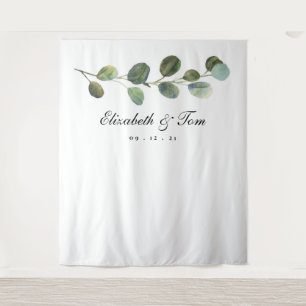 Tapiz Fondo de boda con vegetación, accesorio para cabin