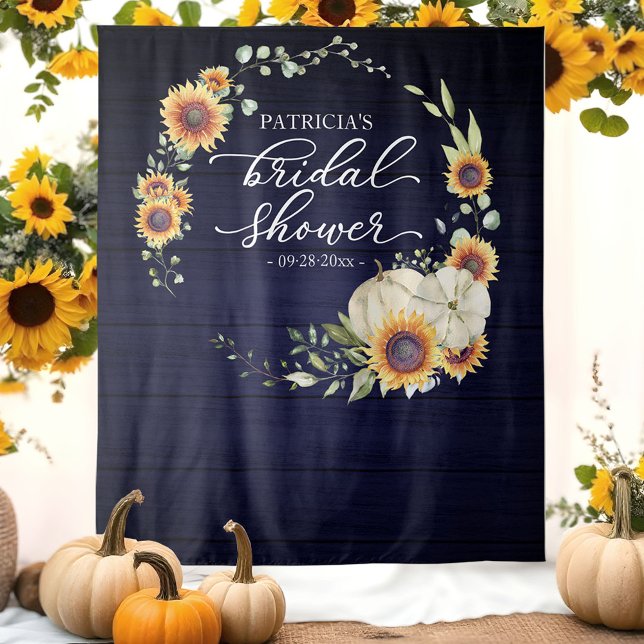 Tapiz Fondo de boda de girasoles y vegetación de otoño (Subido por el creador)