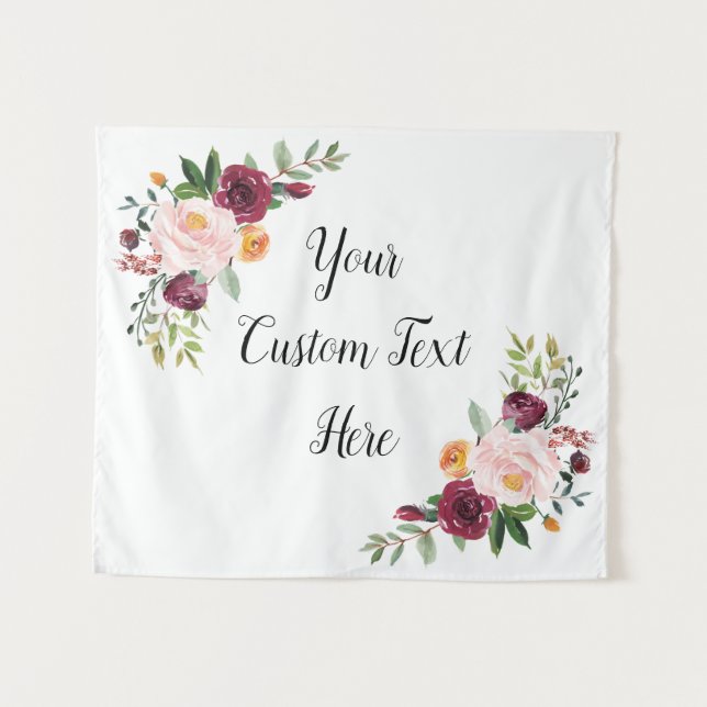 Tapiz Fondo de boda de otoño, Decoraciones de boda de ot (Anverso (horizontal))