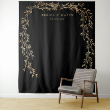 Fondo de boda dorado glamuroso