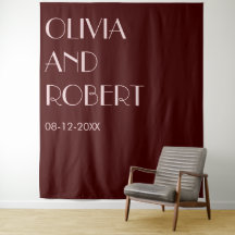 Fondo de boda estético rosa pálido granate moderno