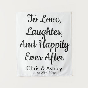 Tapiz Fondo de Boda Personalizada, Banner De Recepción R