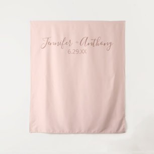 Tapiz Fondo de boda personalizado minimalista
