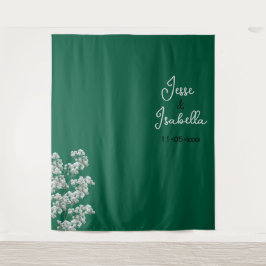 Tapiz Fondo de boda verde