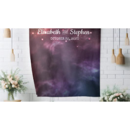 Tapiz Fondo de cabina de fotos de boda constelaciones de