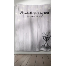 Tapiz Fondo de cabina de fotos de boda copa de champán m