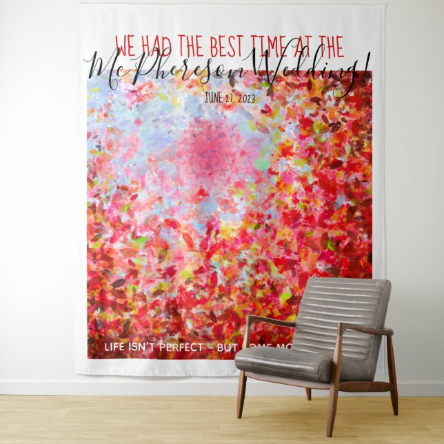 Tapiz Fondo de cabina de fotos de hojas abstractas (In situ)