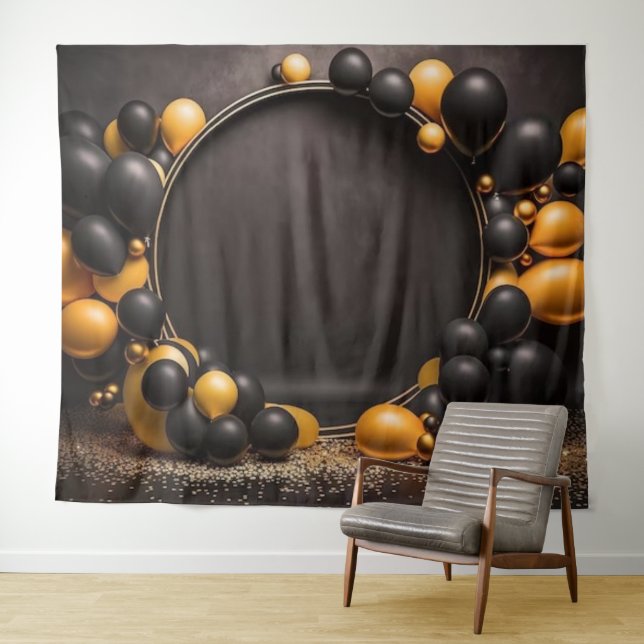 Tapiz Fondo de cumpleaños (In situ (horizontal))