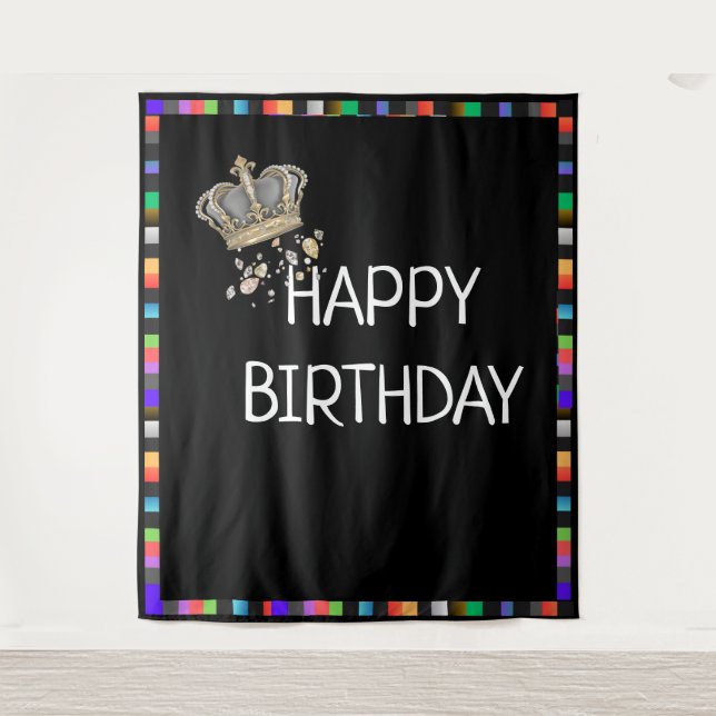 Tapiz fondo de cumpleaños (Anverso)