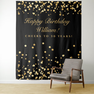 Tapiz Fondo De Cumpleaños De Paso Y Repetición, 30 Cumpl