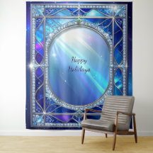 Fondo de fiesta azul decorativo