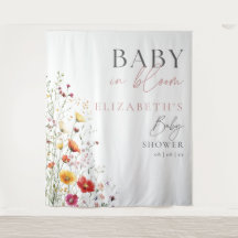 Fondo de Fiesta de Bebé de Flor Silvestre Baby In 