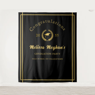 Tapiz Fondo de fiesta de graduación Corona de Laurel de