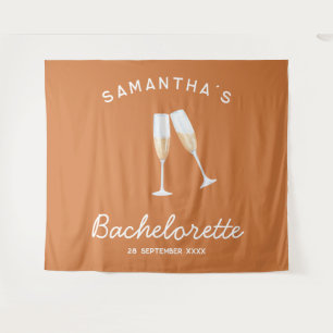 Tapiz Fondo de fiesta de soltera con champán Boho divert