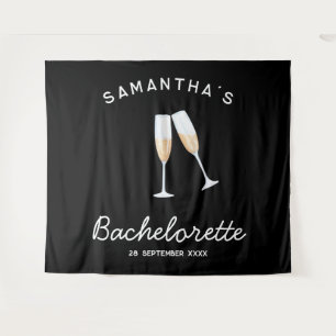 Tapiz Fondo de fiesta de soltera con champán Boho divert