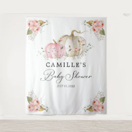 Tapiz Fondo de fiesta para Baby Shower de niña de calaba