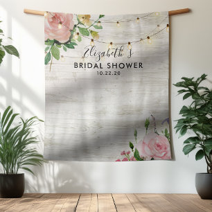 Tapiz Fondo de flores de fotografía para ducha de novia 