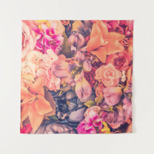 Tapiz Fondo de flores vintage - filtro vintagevintage,