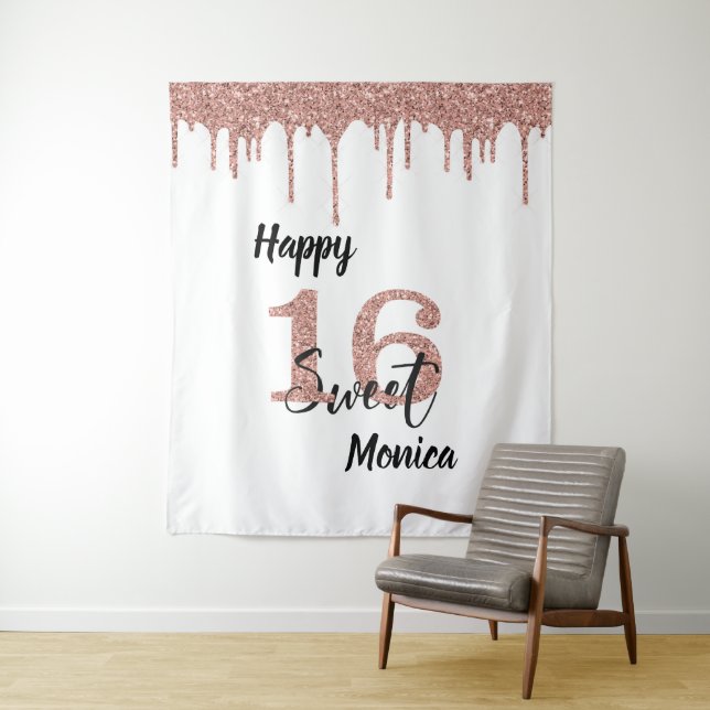 Tapiz Fondo de Foto Cabina Dulces 16 Dieciséis Rosa Dora (In situ)