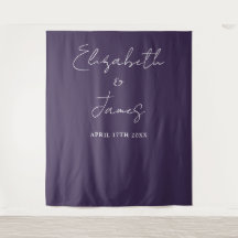 Fondo de foto de boda minimalista moderna púrpura