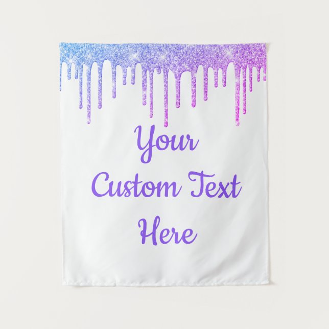 Tapiz Fondo de foto de la fiesta de cumpleaños de Girly  (Anverso)