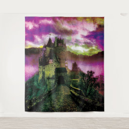 Tapiz Fondo de foto del castillo embrujado de Halloween