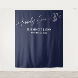 Tapiz Fondo de foto naval simple para feliz para siempre