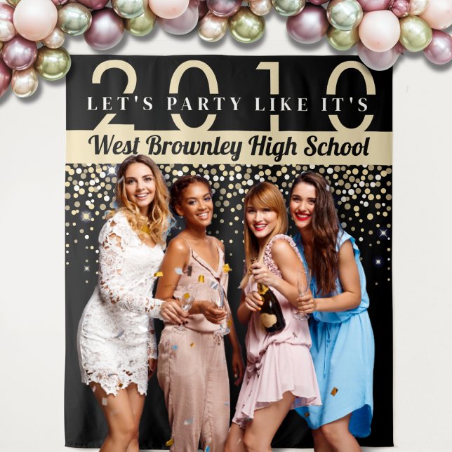 Tapiz Fondo de Fotogoterapia de la Reunión Escolar con t (Class Reunion Backdrop
)