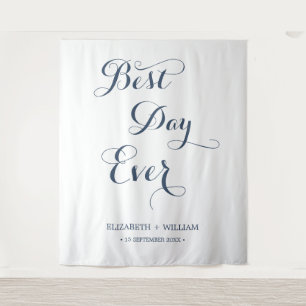 Tapiz Fondo de fotografía de boda con caligrafía del mej