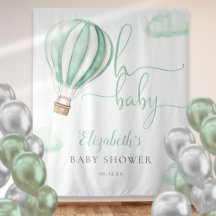 Fondo de Fotografía para Baby Shower de Globo Aero