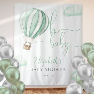Tapiz Fondo de Fotografía para Baby Shower de Globo Aero