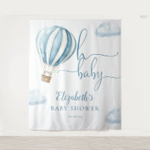 Fondo de fotografía para baby shower Globo Aerostá