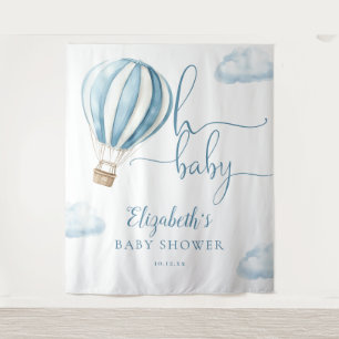 Tapiz Fondo de fotografía para baby shower Globo Aerostá
