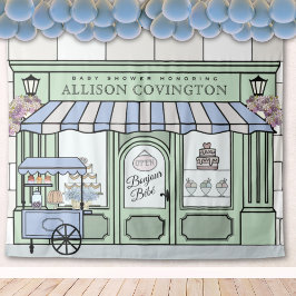 Tapiz Fondo de fotos de Baby Shower en francés