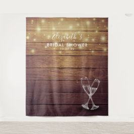 Tapiz Fondo de fotos para despedida de soltera con copa 