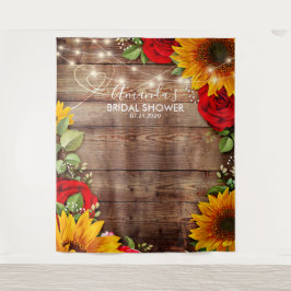 Tapiz Fondo de Girasoles y Rosas - Accesorio de Foto