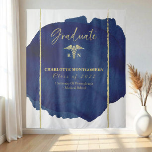 Tapiz Fondo de Graduación de Enfermería Médica Caduceus