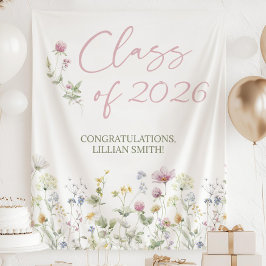 Tapiz Fondo de graduación de flores silvestres, Foto de 