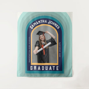 Tapiz Fondo de graduación de fotografía del arco iris ar