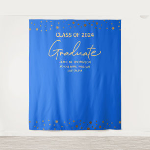 Tapiz Fondo de graduación de la generación 2024 de Gold