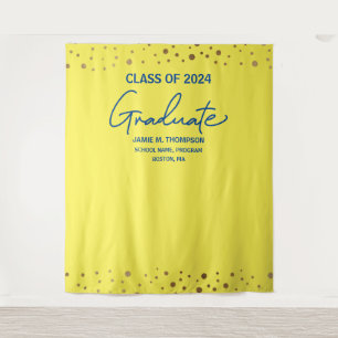 Tapiz Fondo de graduación de la promoción 2024 de Yellow