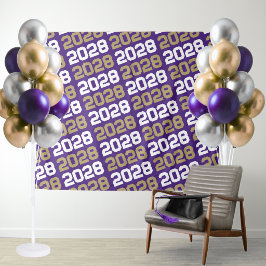 Tapiz Fondo de graduación púrpura y dorado