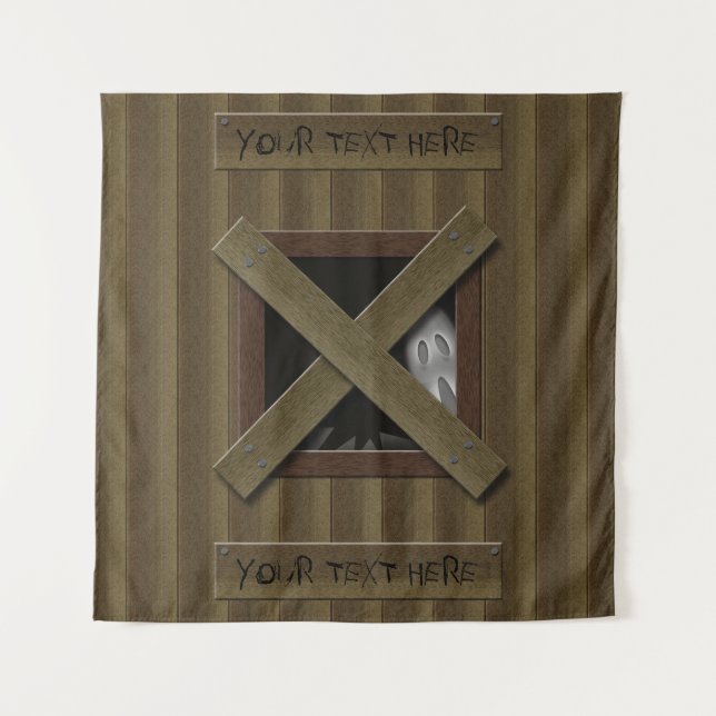 Tapiz Fondo de Halloween de Fantasma Espeluznante Props (Anverso)