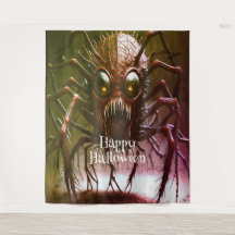 Fondo de Halloween de Monstruo Rojo