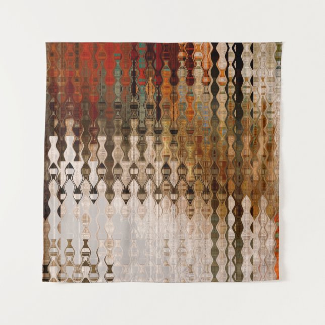 Tapiz fondo de intersección geométrica abstracta (Anverso)