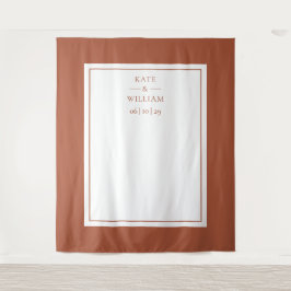 Tapiz Fondo de la cabina fotográfica clásica de los Boda