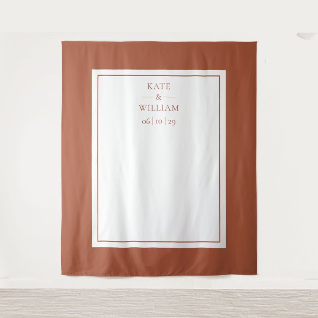 Tapiz Fondo de la cabina fotográfica clásica de los Boda (Anverso)