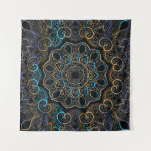 Tapiz Fondo de la cosecha del ilustracion. Mandala. d In