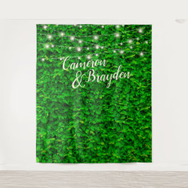 Tapiz Fondo de la fiesta de bodas de las luces de trineo