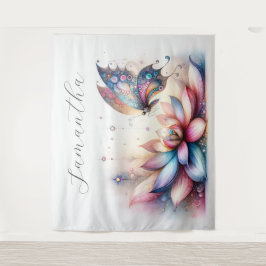 Tapiz Fondo de la fotografía del Fiesta de mariposa mági